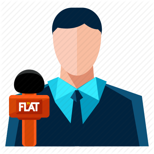 Interviewer, Male, Man, News, Reporter Icon