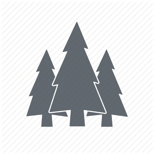 Forest, Map, Spruce, Travel Icon