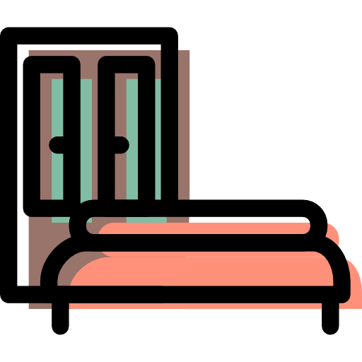 Bedroom, Furniture Icon Free Of Color Furniture Icons