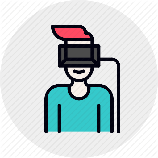 Helmet, Human, Man, Reality, User, Virtual, Vr Icon
