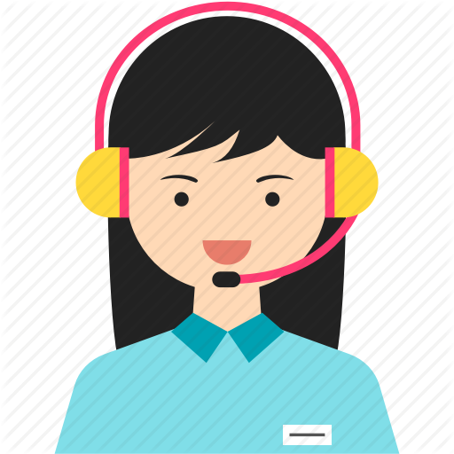 Customer Service, Girl, Headphone, Headset, Person, Woman, Work Icon