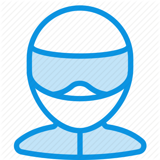 Biker, Helmet, Human Icon