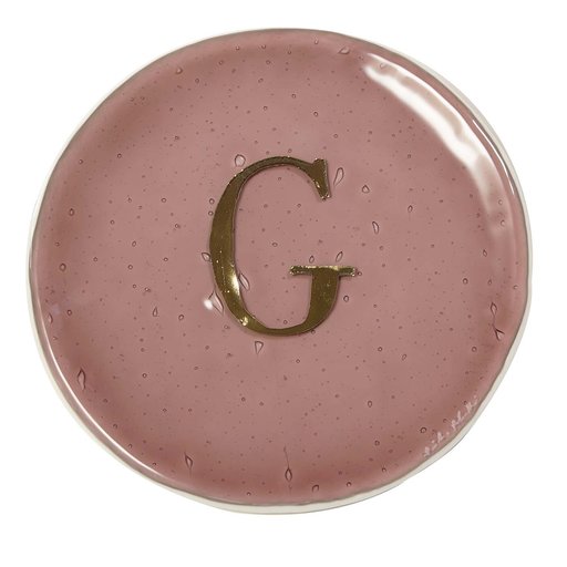 Iniziale Pink And Gold Charger