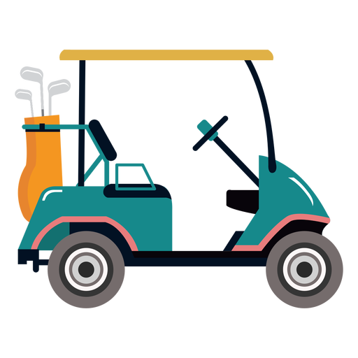 Golf Cart Club Golf Illustration