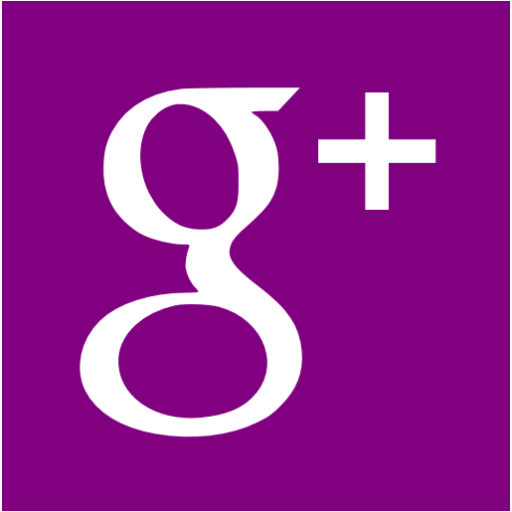 Purple Google Plus Icon