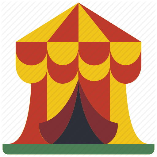 Amusements, Circus, Fair, Fun, Show, Tent Icon