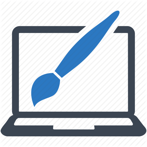 Graphic Design, Paintbrush, Web Design Icon