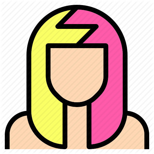 Beauty, Color, Dye, Fashion, Hair, Neon, Salon Icon