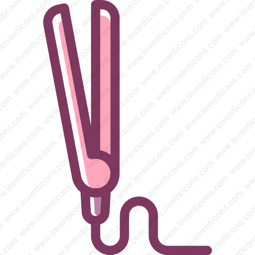 Download Hair,straightener,beauty,salon,fashion Icon Inventicons