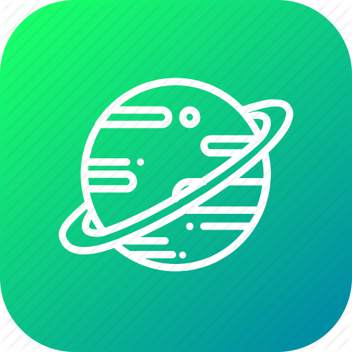 Astrology, Galaxy, Planet, Saturn, Solar, System, Universe Icon