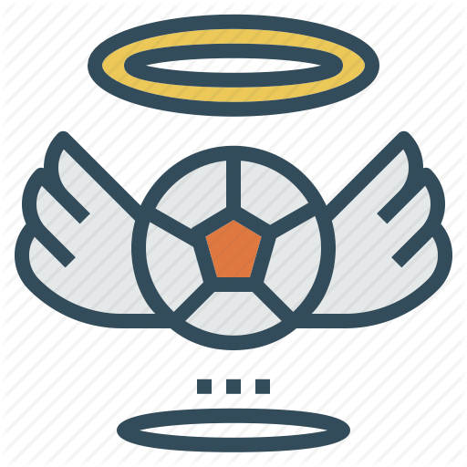 Angel, Badge, Ball, Football, Halo, Wing Icon