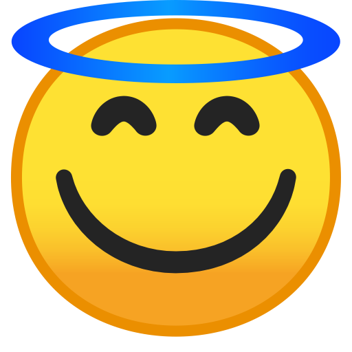 Smiling Face With Halo Icon Noto Emoji Smileys Iconset Google
