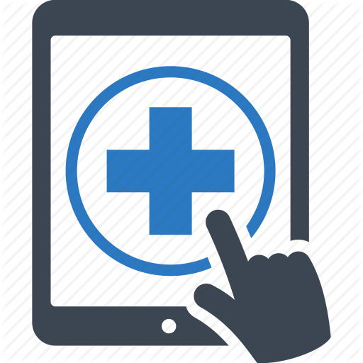 Medical Question, Online Medical Help, Tablet Icon