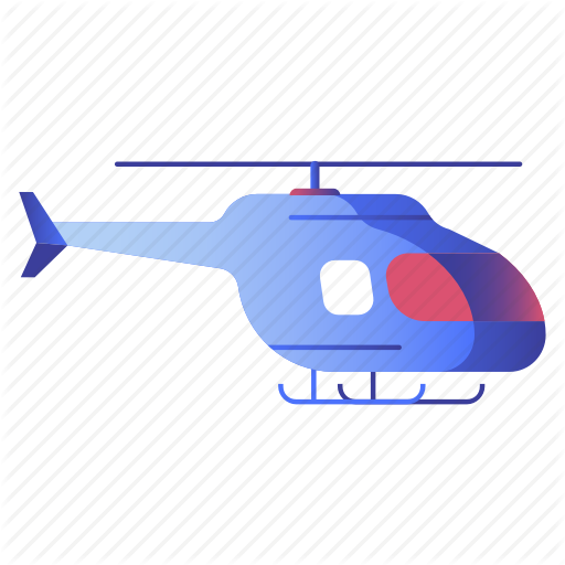 Aircraft, Chopper, Helicopter, Transportation, Travel Icon