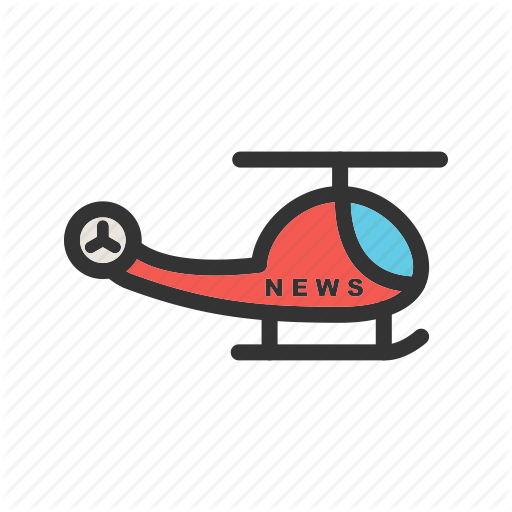 Camera, Coverage, Helicopter, Media, News, Reporter, Tv Icon