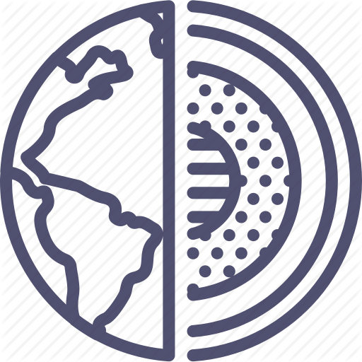 Core, Earth, Planet, Science Icon