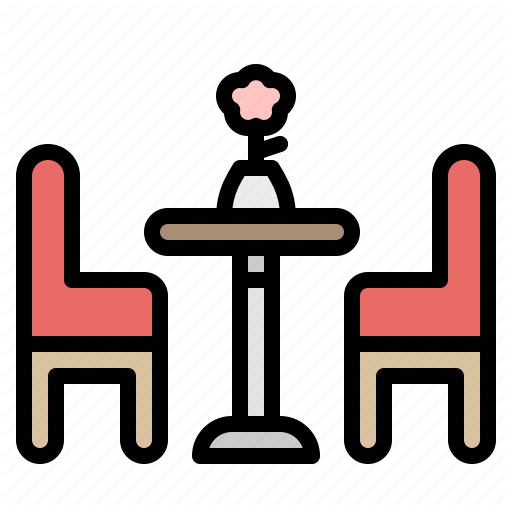 Chairs, Household, Kitchen, Restaurant, Table Icon