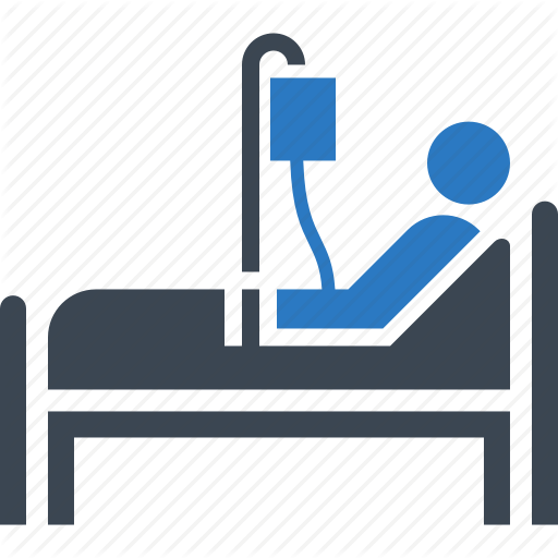 Hospital Bed, Medical Care, Medical Treatment, Patient Icon