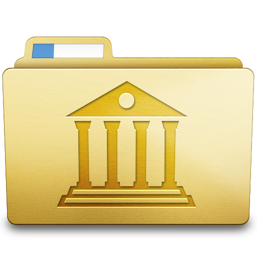 Yellow Library Icon
