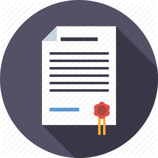 Crime, Document, Justice, Law, Seal, Sentence, Verdict Icon