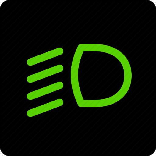 Beam, Dipped, Headlights, Lamp Icon