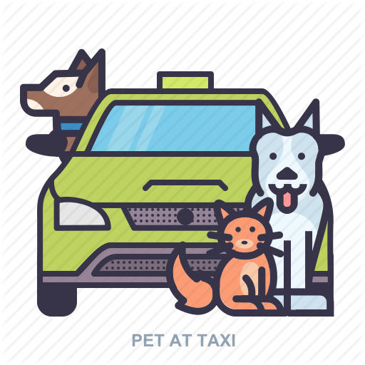 Car, Dog, Pet, Texi Icon