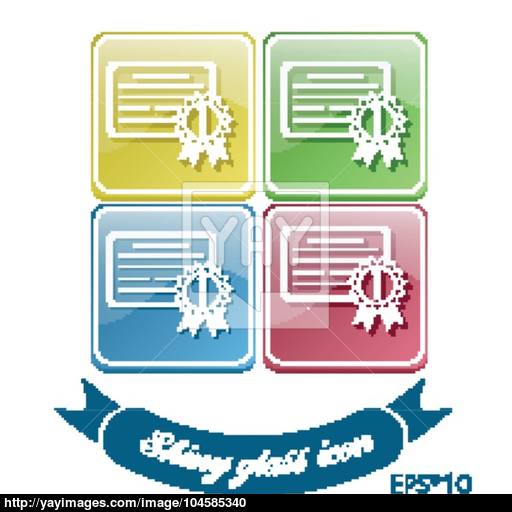 Diploma For The First Place Education Sign, Symbol Icon College