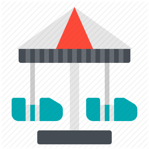 Amusement, Carnival, Carousel, Park, Spaceship Icon