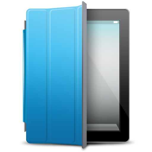 Ipad Black Blue Cover Icon Ipad Iconset Fast Icon Design