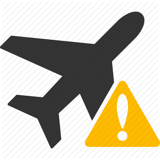 Aeroplan, Aircraft, Airplane, Alert, Error, Jet Plane, Warning Icon