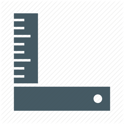 L Square, Measure, Ruler, Tool Icon