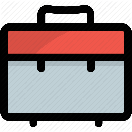 Briefcase, Business Case, Laptop Bag, Office Case, Portfolio Bag Icon