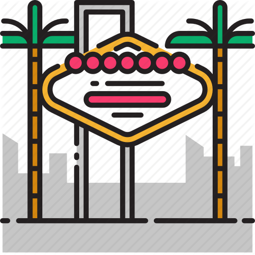 Billboard, Casino, Las Vegas, Nevada, Signboard, United States Icon