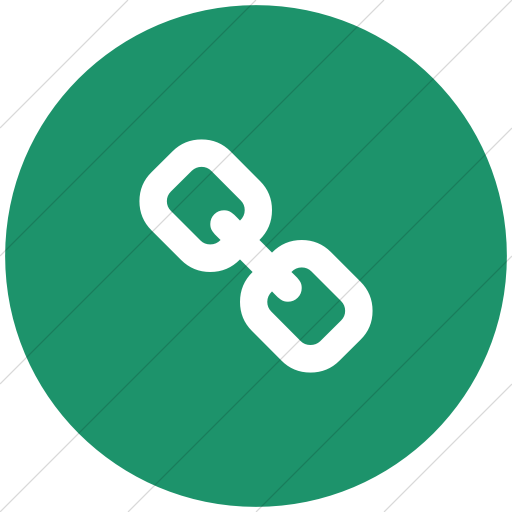 Flat Circle White On Aqua Bootstrap Font Awesome Link Icon