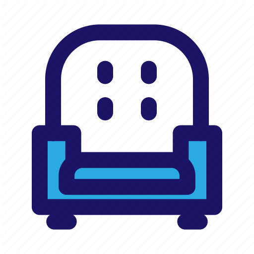 Couch, Furniture, Interior, Living, Lounge, Room, Sofa Icon