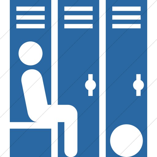 Simple Blue Iconathon Locker Room Icon