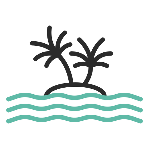 Lone Island Colored Stroke Icon