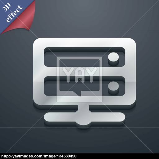 Server Icon Symbol Style Trendy, Modern Design With Space