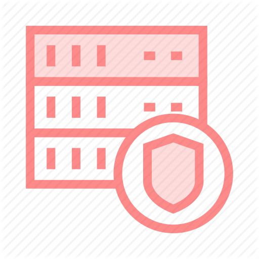 Database, Protection, Security, Server, Shield Icon