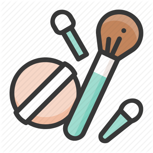 Brush, Cosmetic, Makeup, Powder Brush, Powder Puff Icon