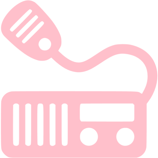 Pink Marine Radio Icon