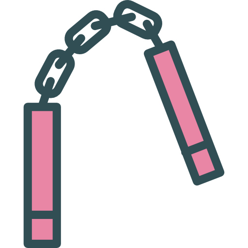 Weapon, Karate, Nunchaku, Martial Arts, Sports And Competition Icon