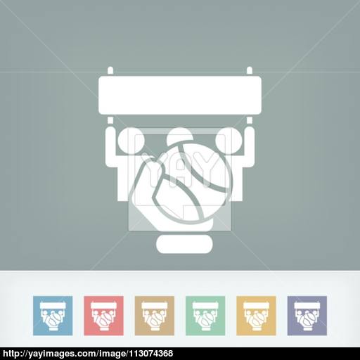 Tennis Match Icon Vector