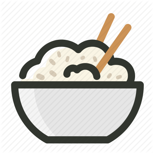 Bowl, Food, Grain, Meal, Rice Icon