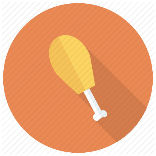 Chicken, Drumstick, Food, Leg, Meals, Poultry, Stick Icon