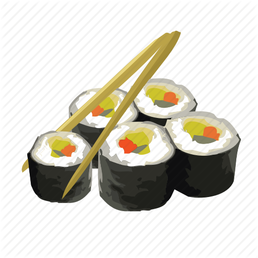 Chopsticks, Food, Healthy, Japanese, Lunch, Rice, Sushi Icon