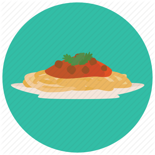 Cooking, Food, Meals, Plate, Sauce, Spaghetti Icon