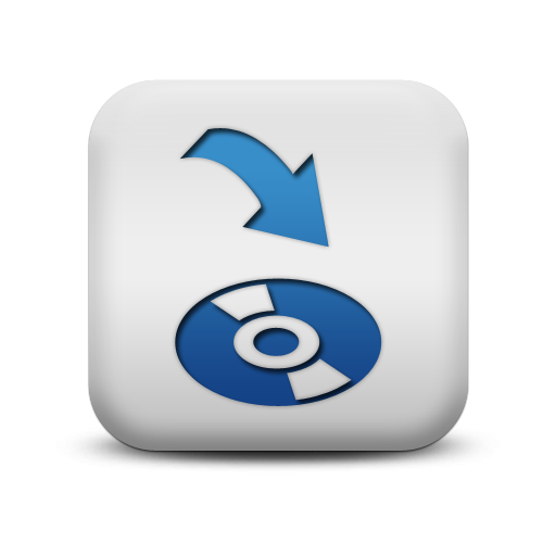 Matte Blue And White Square Icon Media Cd Load Manchester