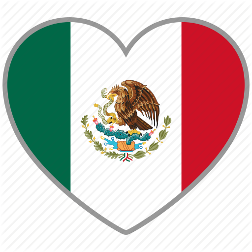Country, Flag, Flag Heart, Love, Mex Nation Icon