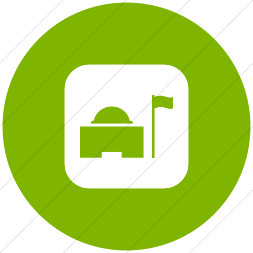 Flat Circle White On Green Ocha Humanitarians Inverse